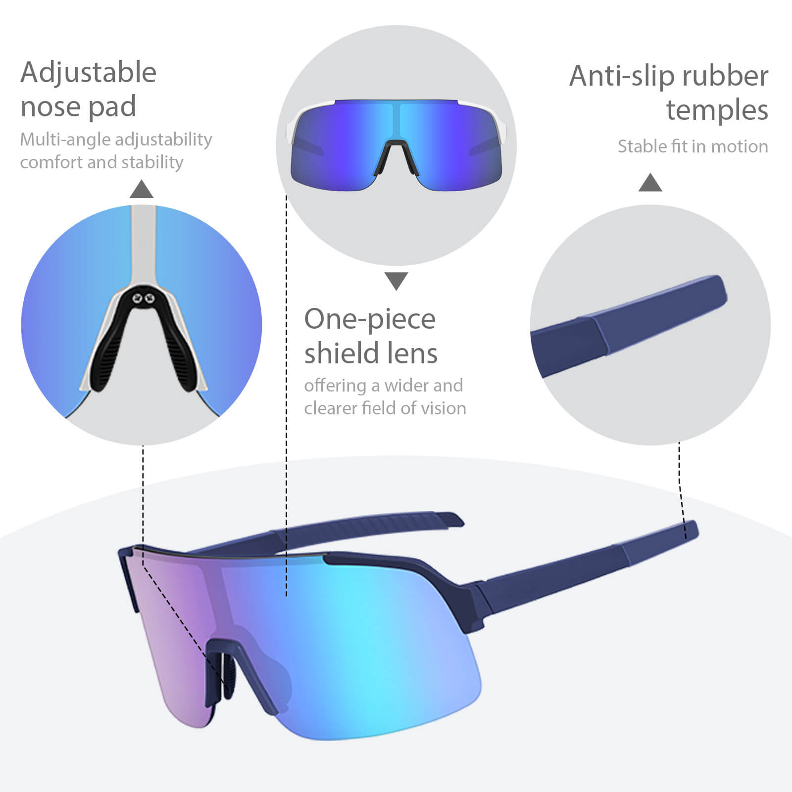 Cycling Shield Glasses YJ361